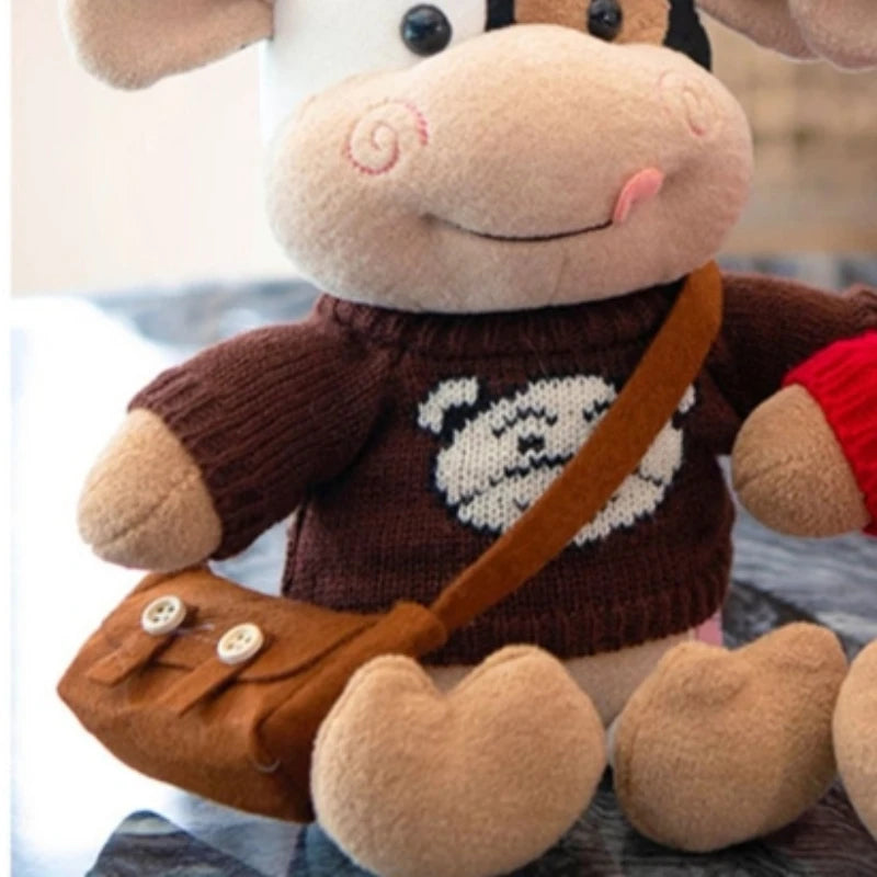 Soft Cartoon Cow Plush Doll